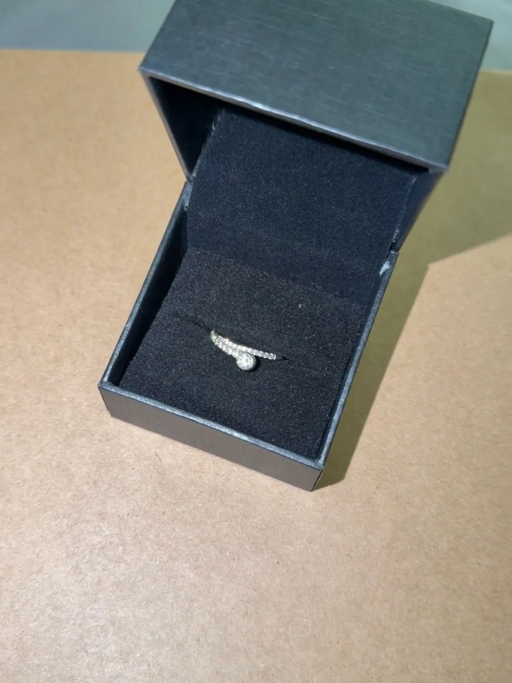 Kay Jewelers Silver Diamond Accent Engagement Ring - White and Silver